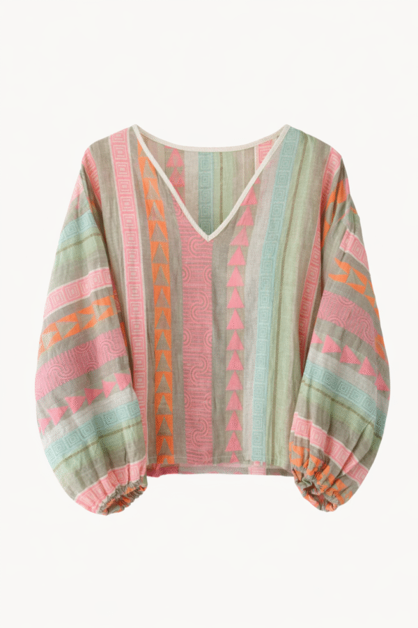 BLUSA ETNICA MULTICOLOR