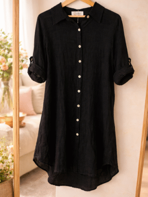 VESTIDO CAMISERO DE LINO
